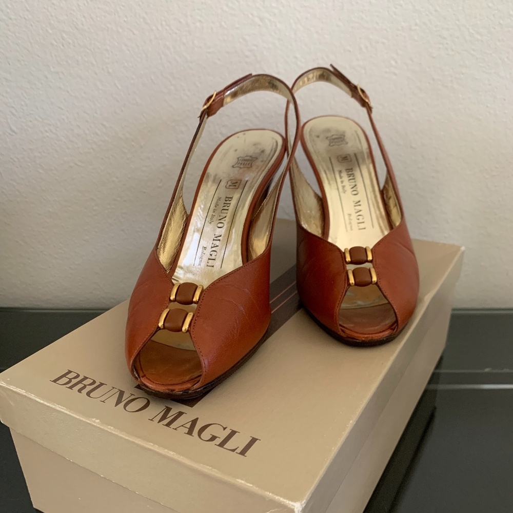 Women’s Bruno Magli Peep-Toe Pumps